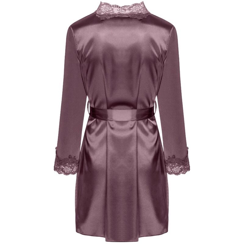 LIVCO CORSETTI FASHION - JACQUELINE LC 90249 ROBE DE CHAMBRE + CHEMISE + CULOTTE VIOLET S/M