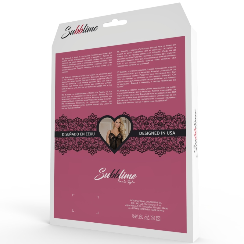 SUBBLIME - SET ENSEMBLE DEUX PIÈCES BRETELLES L/XL