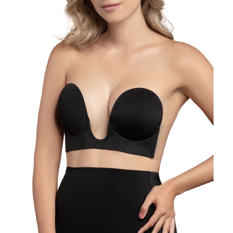 BYE-BRA - SOUTIEN-GORGE SANS POIGNÉES NOIR BONNET A