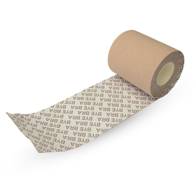 BYE-BRA - BODY TAPE 5 M X 6,5 CM + 3 PAIRES DE CACHE-MATIN BEIGE