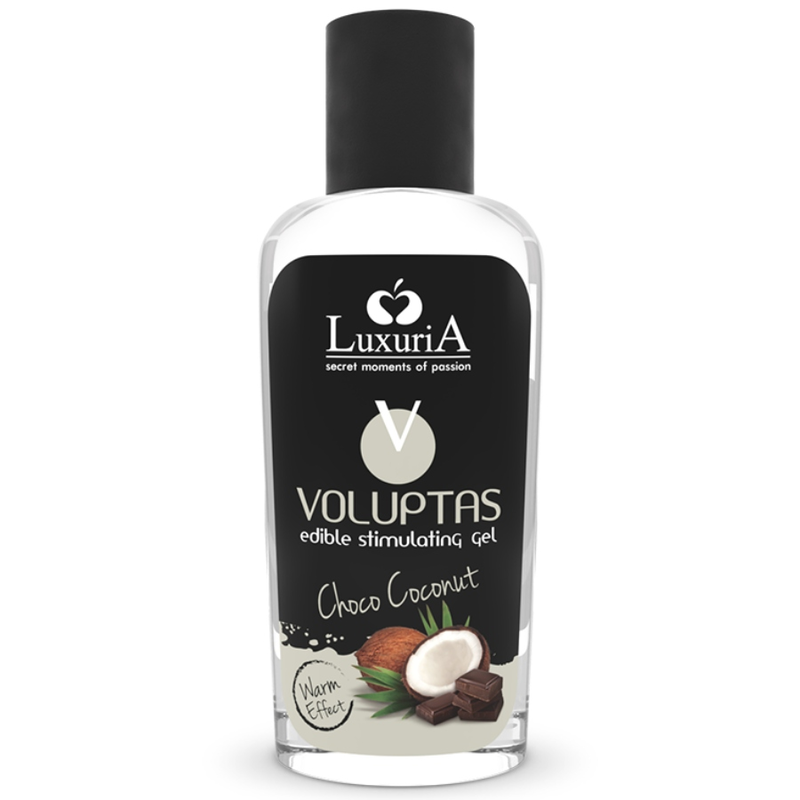 INTIMATELINE LUXURIA - VOLUPTAS GEL DE MASSAGE COMESTIBLE EFFET CHAUFFANT - NOIX DE COCO ET CRÈME 100 ML