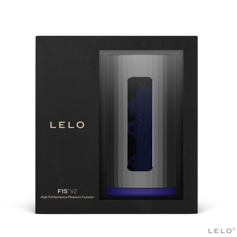 LELO - MASTURBATEUR F1S V2 AVEC TECHNOLOGIE SDK BLEU ET MÉTAL