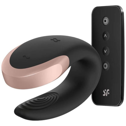 SATISFYER - VIBRATEUR DOUBLE LOVE LUXURY PARTNER NOIR