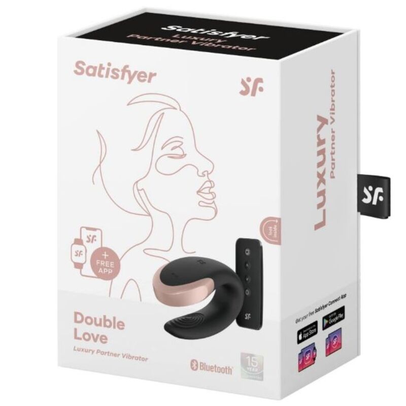 SATISFYER - VIBRATEUR DOUBLE LOVE LUXURY PARTNER NOIR