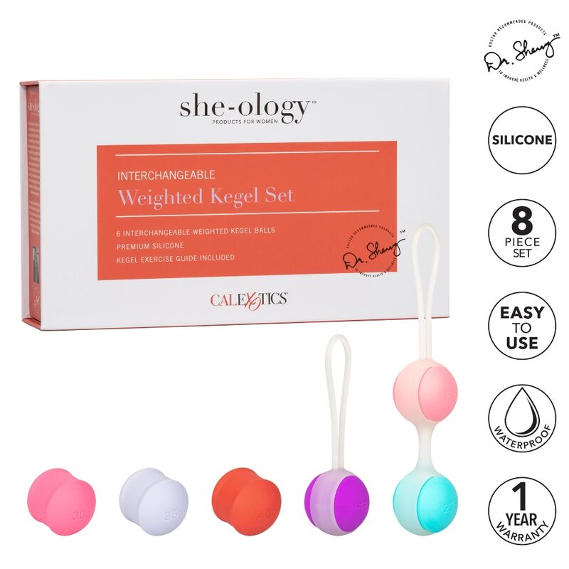 CALEXOTICS - ELLE-OLOGIE ENSEMBLE BOLAS KEGEL INTERCAMBIABLES