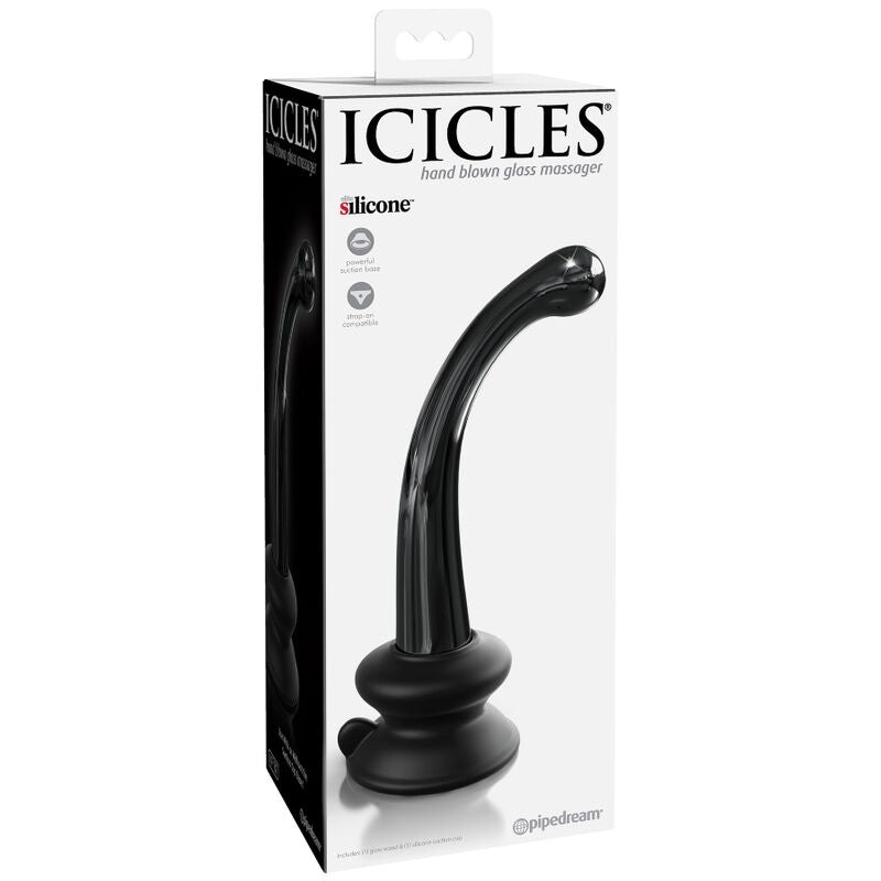 ICICLES - N. 87 GODE EN VERRE AVEC VENTOUSE