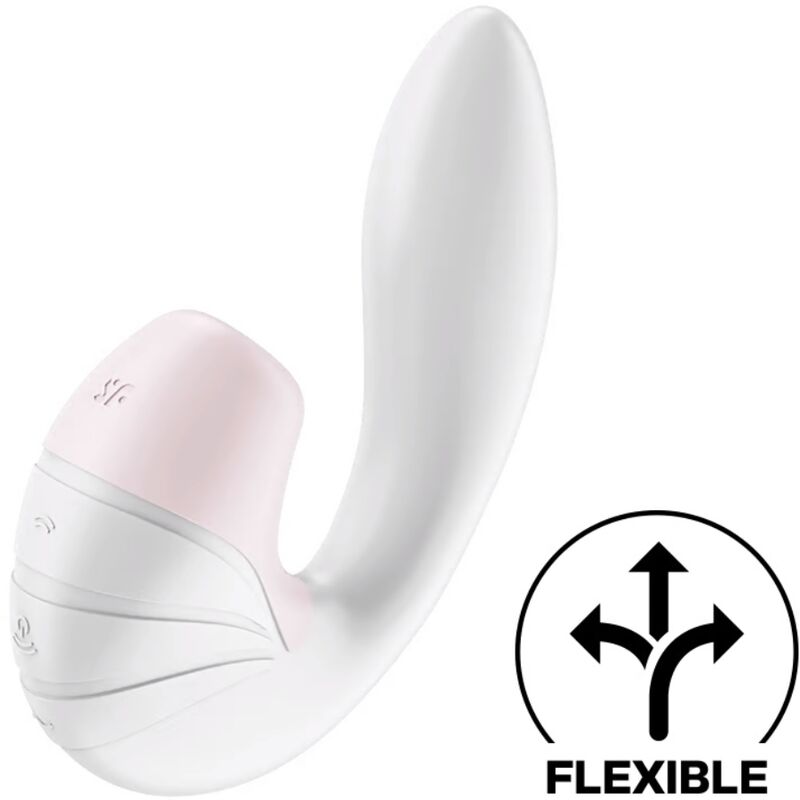 SATISFYER - SUPERNOVA AIR PULSE STIMULATEUR ET VIBRATION BLANC