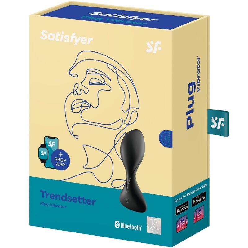 SATISFYER - APPLICATION DE PLUG VIBRANT TRENDSETTER NOIR