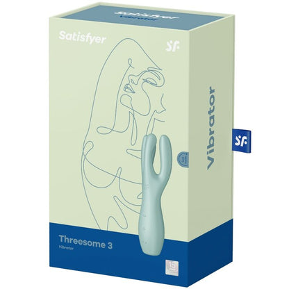 SATISFYER - VIBRATEUR THREESOME 3 ROSE