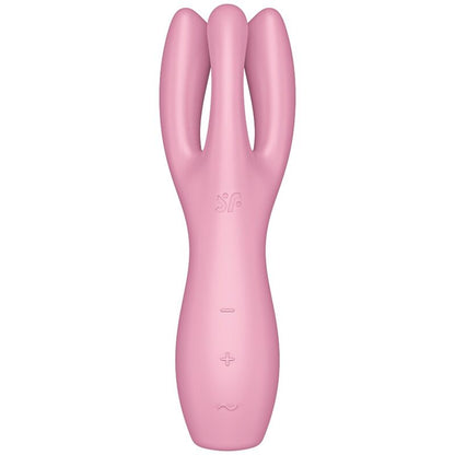 SATISFYER - VIBRATEUR THREESOME 3 ROSE