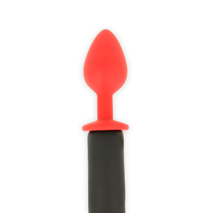 PLUG ANAL EN SILICONE OHMAMA FETISH DEVIL''S TAIL 8 CM