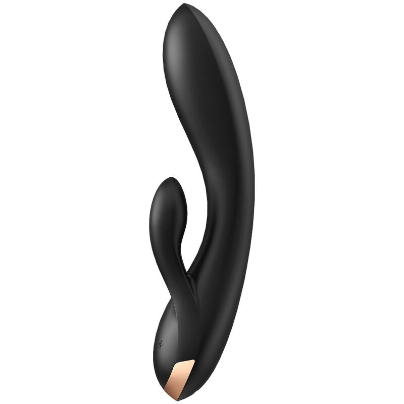 SATISFYER - APPLICATION VIBRATEUR DOUBLE FLEX BLANC