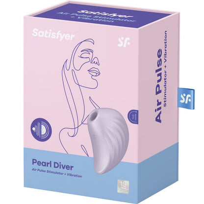 SATISFYER - STIMULATEUR ET VIBRATEUR PEARL DIVER VERT