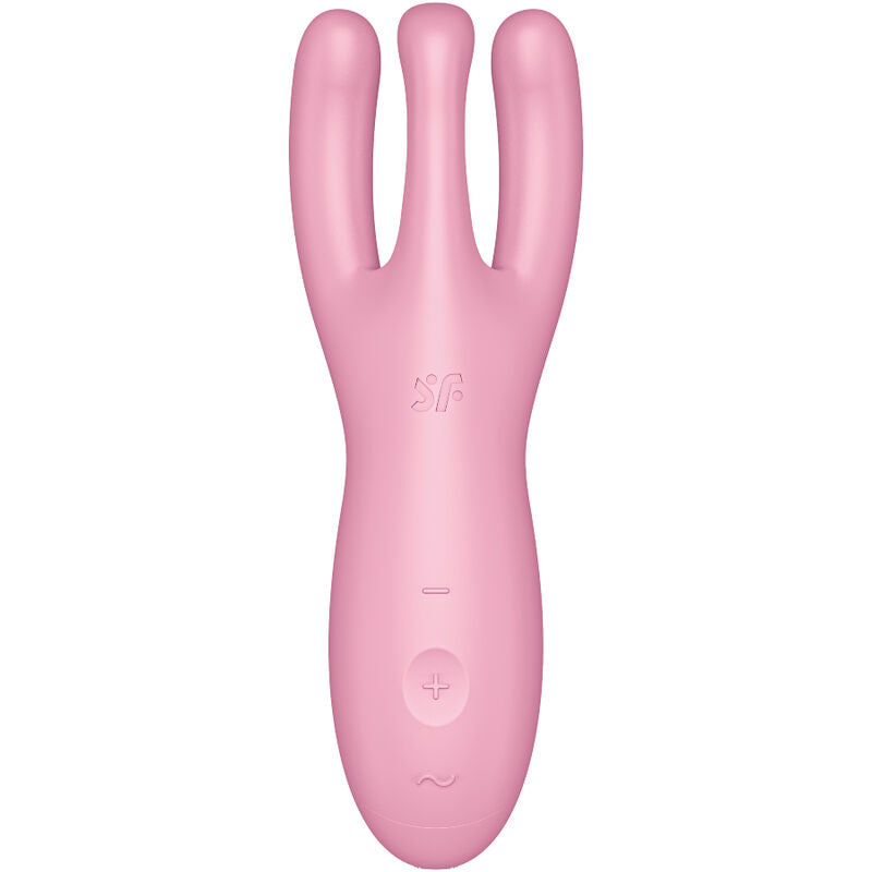 SATISFYER - APPLICATION VIBRATEUR THREESOME 4 ROSE