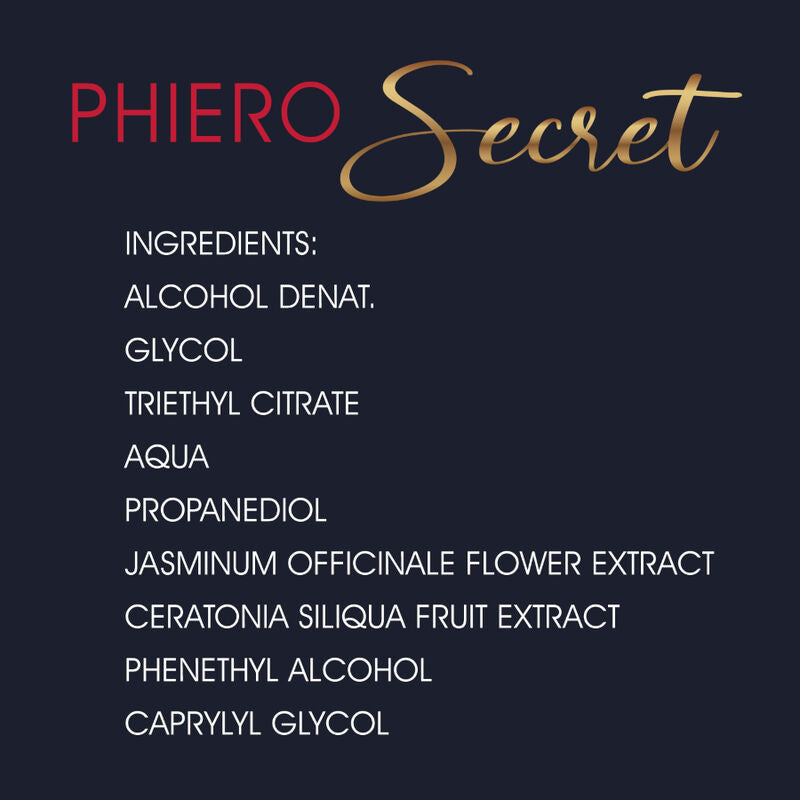 500 COSMETICS - PHIERO SECRET COMBINAISON NATURELLE SANS ODEUR D''HORMONES SEXUELLES FÉMININES 15 ML