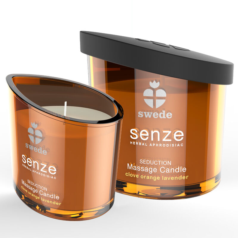 SWEDE - BOUGIE DE MASSAGE SÉDUCTION SENZE - GIROFLE, ORANGE, LAVANDE