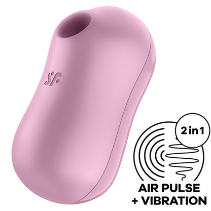 SATISFYER - STIMULATEUR ET VIBRATEUR D'IMPULSIONS D'AIR DE BARBE À COTON LILAS