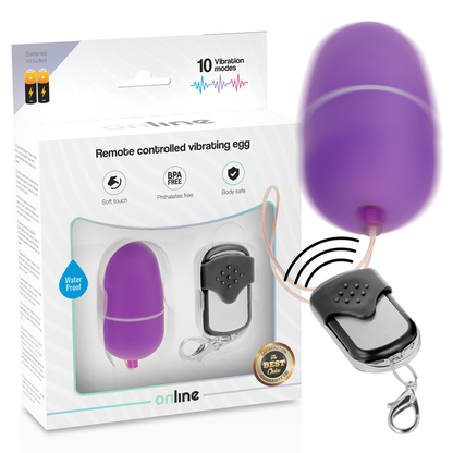 ONLINE - OEUF VIBRANT TÉLÉCOMMANDE M LILAS