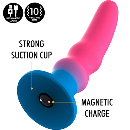 MYTHOLOGY - KUNO UTOPIA DILDO M - VIBRATEUR COMPATIBLE AVEC LA TECHNOLOGIE SANS FIL WATCHME