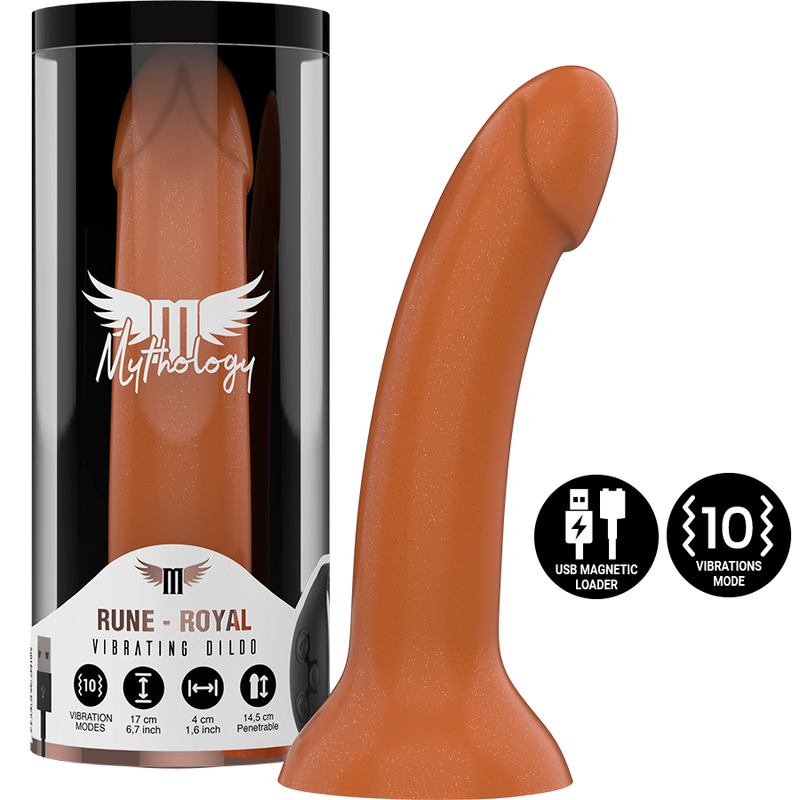 MYTHOLOGY - RUNE ROYAL DILDO M - VIBRATEUR WATCHME TECHNOLOGIE SANS FIL COMPATIBLE