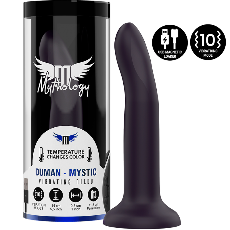 MYTHOLOGY DUMAN MYSTIC DILDO S - VIBRATEUR WATCHME TECHNOLOGIE SANS FIL COMPATIBLE