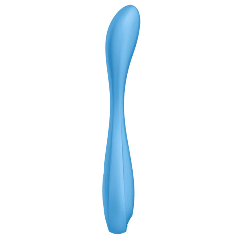 SATISFYER - APPLICATION MULTI VIBRATEUR G-SPOT FLEX 4+ BLEU