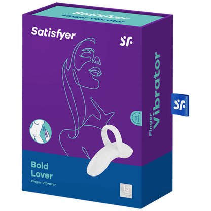 SATISFYER - VIBRATEUR  DOIGTS BOLD LOVER BLANC