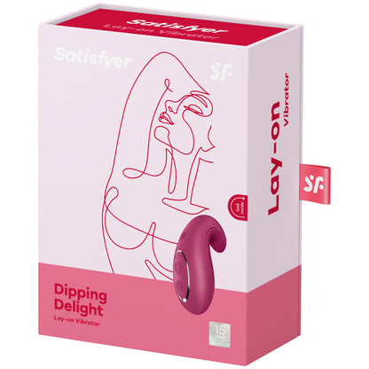 SATISFYER - VIBRATEUR  POSER DIPPING DELIGHT BLEU