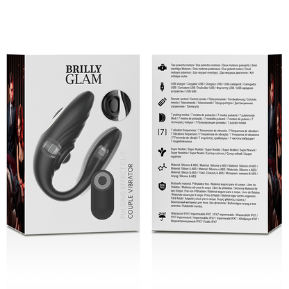 BRILLY GLAM- COUPLE TÉLÉCOMMANDE À IMPULSIONS ET VIBRANTES