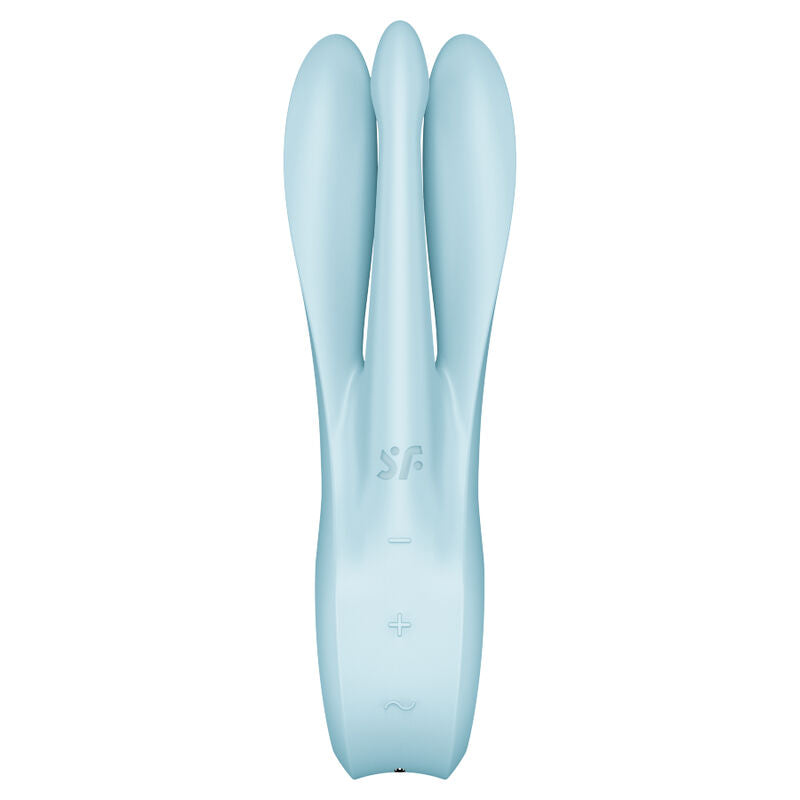 SATISFYER - VIBRATEUR THREESOME 1 BLEU