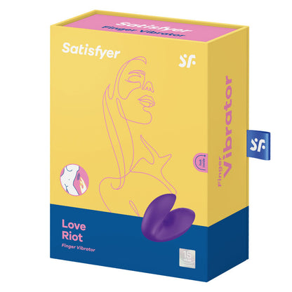 SATISFYER - VIBRATEUR  DOIGTS LOVE RIOT VIOLET