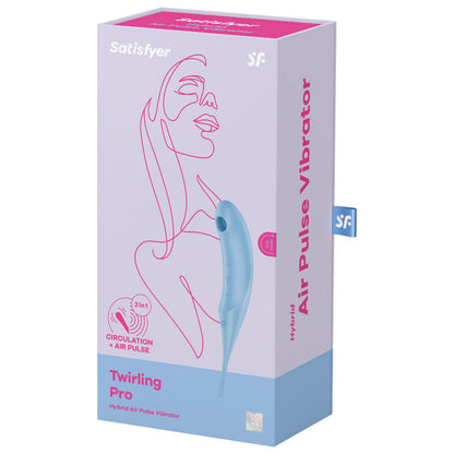 SATISFYER - STIMULATEUR ET VIBRATEUR TWIRLING PRO AIR PULSE ROUGE