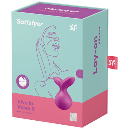 SATISFYER - VIBRATEUR  POSER VIVA LA VULVA 3 VIOLET