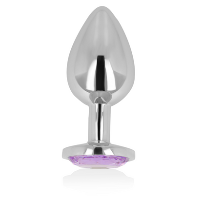 OHMAMA - PLUG ANAL AVEC CRISTAL VIOLET 7 CM