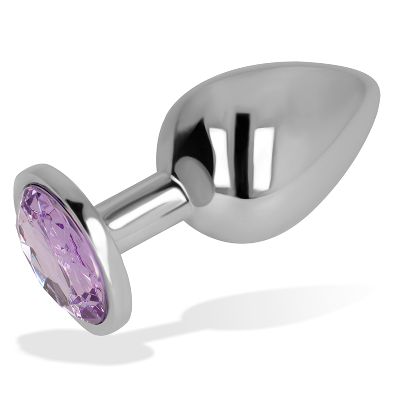 OHMAMA - PLUG ANAL AVEC CRISTAL VIOLET 8 CM