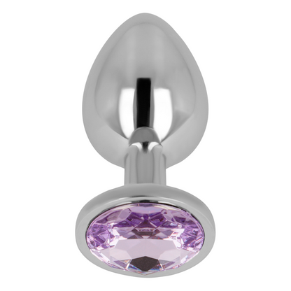 OHMAMA - PLUG ANAL AVEC CRISTAL VIOLET 8 CM