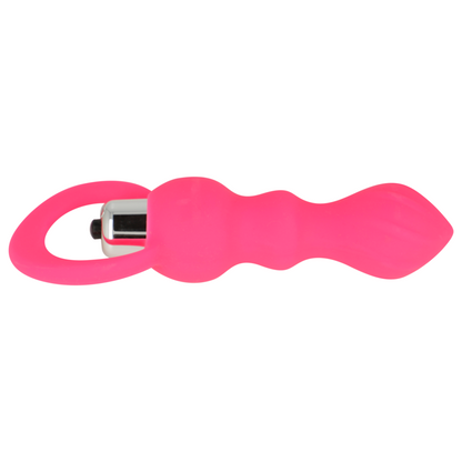 OHMAMA - STIMULATEUR ANAL AVEC VIBRATION 9 CM ROSE