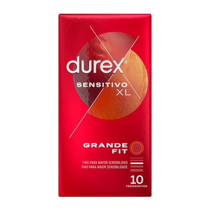 DUREX - PRÉSERVATIFS SENSIBLES XL 10 UNITÉS