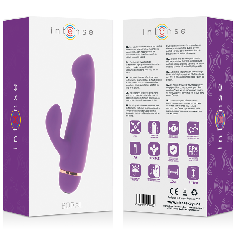 INTENSE - BORAL 20 VITESSES SILICONE LILAS