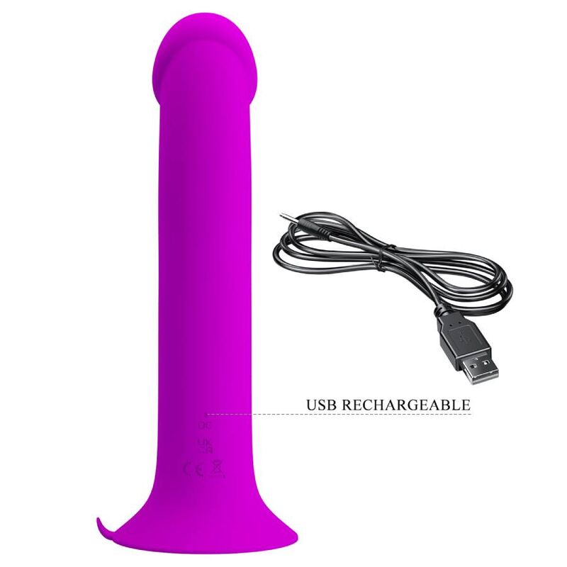 PRETTY LOVE - VIBRATEUR MURRAY ET STIMULATEUR DE POINT G VIOLET