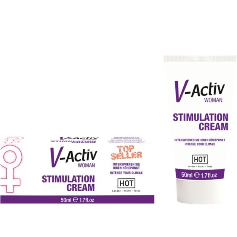 HOT - CRÈME DE STIMULATION V-ACTIV FEMME 50ML