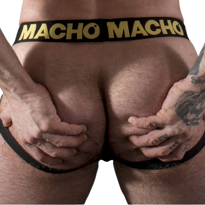 MACHO - MX25AC JOCK CUIR JAUNE S