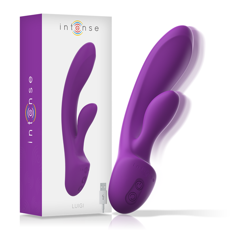 INTENSE - LUIGI RABBIT VIBRATEUR LIQUIDE SILICONE VIOLET