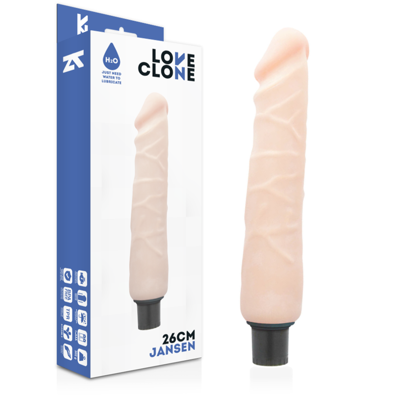 LOVECLONE - VIBRATEUR AUTOLUBRIFIANT JANSEN 26 CM -O- 4.2 CM