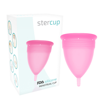 STERCUP - COUPE MENSTRUELLE EN SILICONE FDA TAILLE L ROSE