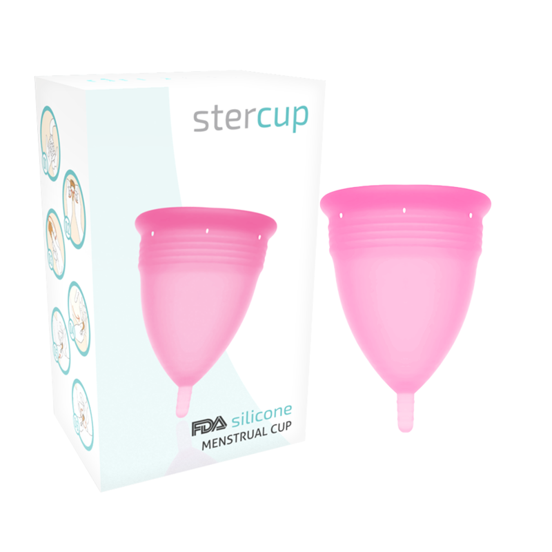 STERCUP - COUPE MENSTRUELLE EN SILICONE FDA TAILLE S ROSE