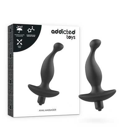 ADDICTED TOYS - MASSEUR ANAL AVEC VIBRATION NOIRE MODÈLE 1