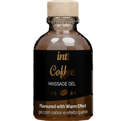 INTT MASSAGE & ORAL SEX - GEL DE MASSAGE SAVEUR CAFÉ EFFET CHAUD