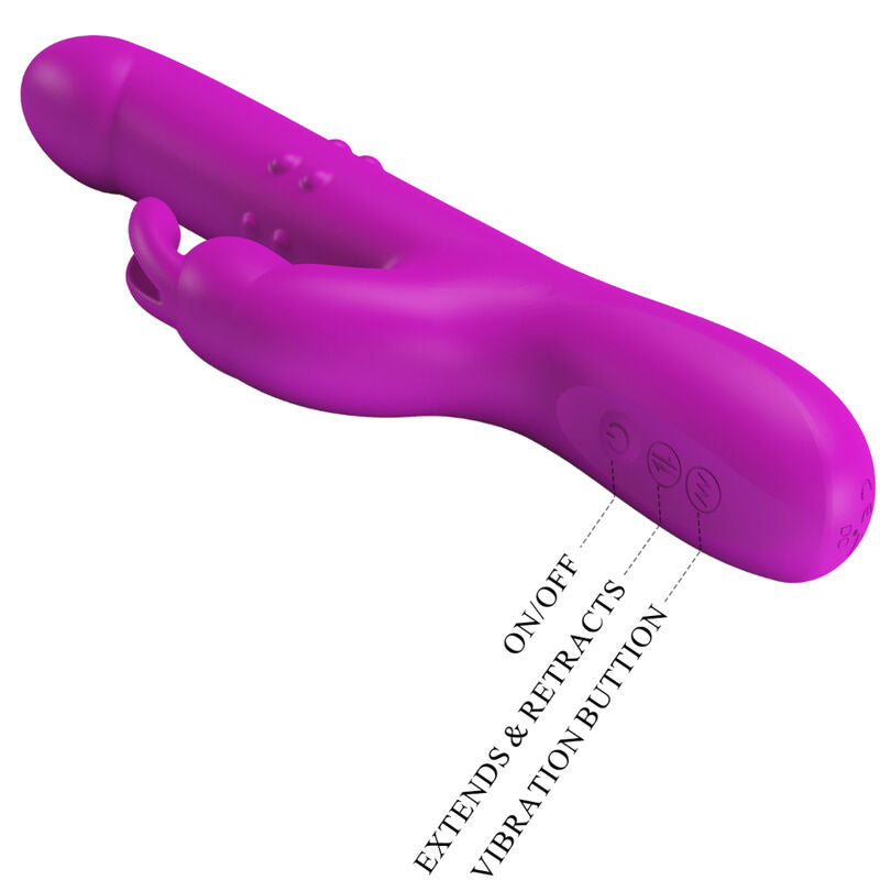 PRETTY LOVE - VIBRATEUR REESE AVEC ROTATION VIOLET