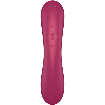 SATISFYER - CURVE TRINITY 1 AIR PULSE VIBRATION ROUGE